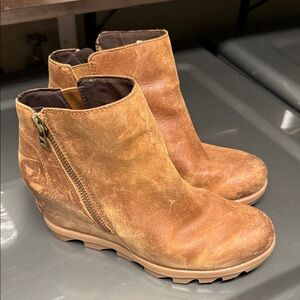 Brown Sorel Ankle Boots